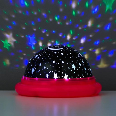 Night Projector "Flying Base" LED 2 modes from 3AAA/usb MIX 11x11x6.5 cm-2