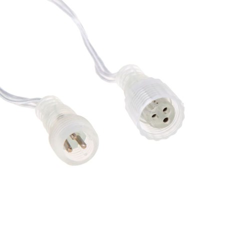Garland "fringe" 3 × 0.6 m, IP44, UMS, transparent thread, 160 LED, green glow, 220 V-5