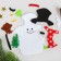 Set for creativity - Create the New Year's decoration "Wreath - Snowman with a broom"