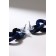 Earrings Assorted "Infinity" interweaving, blue color