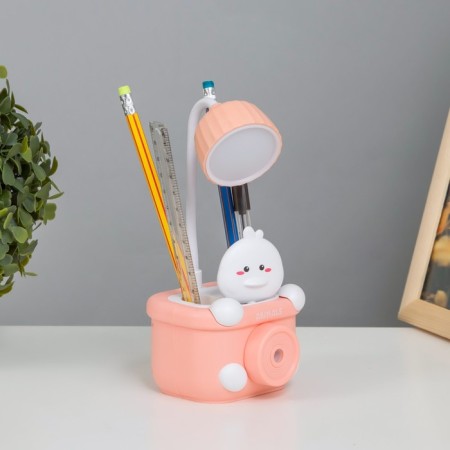 Table lamp with a "duckling" LED 3W USB pink 9.1x8.1x20 cm Risalux-4