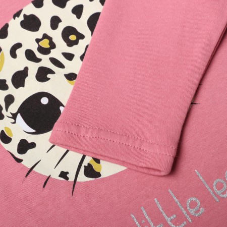 Turtleneck for girls, dark pink color, height 86 cm-2