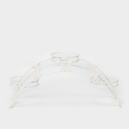 Flowers stand "Arca-3", d = 12 cm, white color-3