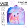 Baby plush backpack for the girl "Bunny", 26 x 24 cm, for the New Year