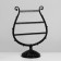 Arfa decoration stand, 34 places, 15 × 28 × 38 cm, black color