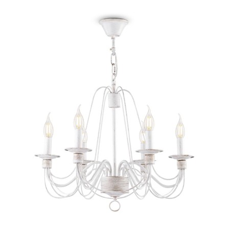 Freya FR2046-PL-06-Welia, 570x570x1000 mm, E14, 6x60W, white with gold