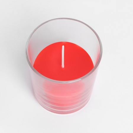 A candle in a smooth glass flavored "flowering garden", 8.5 cm-2