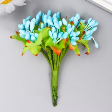 Flowers for decorating "Jasminovid oxen" 1 bouquet = 10 blue colors 9.5 cm