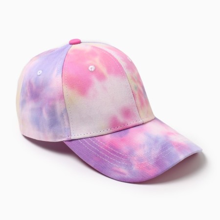 Women's cap Minaku "Tie-Dye", lilac color, rr 54-56