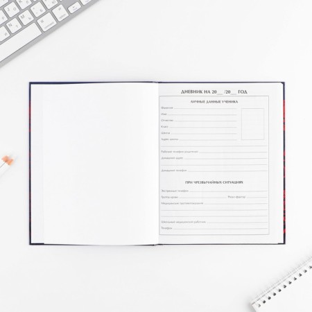 School Diary 1-11 Grade Universal “September 1: Coat of arms”, solid cover 7BC, glossy lamination, 40 sheets-3