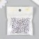 Beads for creativity plastic "Distance on the cube" White set 20 g 0.6x0.6 cm