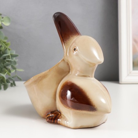 Souvenir ceramics stand "Pelican" 20x12x21 cm-4