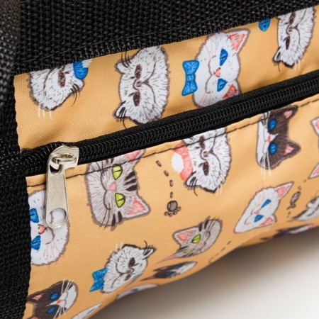 Animal Obel Bag "Sherwood Cats" No. 2, 40x30x35 cm, gray design-7