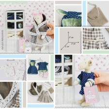 Sewing kit. Clothes for toys of babies 