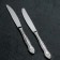 Tree knife "Troika", h = 21.5 cm, total 2 mm, silver color