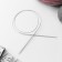 The knitting needles are circular, for knitting, with Teflon coating, with a metal cable, D = 3 mm, 14/80 cm
