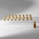 A set of jars for storing beads, d = 2 × 4 cm, 25 pcs, in a container, 11 × 11 × 5 cm