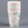 A one -time paper glass "Happy Birthday", flowers, 250 ml