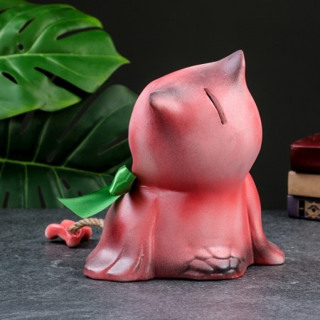 The piggy bank "owl - all year round without worries" pink, 20cm-3