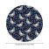 Tables on the table "Moths in the night", round, oxford, elastic band, size 120x120 cm, diameter 75-100 cm
