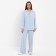 Women's costume (jacket, trousers) minku: Green Trend Blue color, size 42