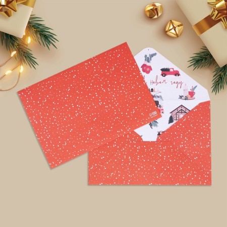 A set of gift envelopes "Happy New Year", 16 pieces, 11 x 15 cm, New Year-16
