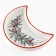 New Year! Ceramic plate "New Year's Wreath", 10.5x20 cm, white color