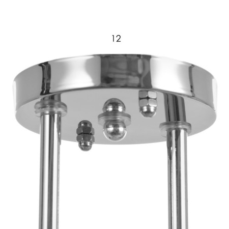 Chandelier 1084/2SL 40W E27 silver 42x15x23 cm Bayerlux-4