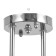 Chandelier 1084/2SL 40W E27 silver 42x15x23 cm Bayerlux