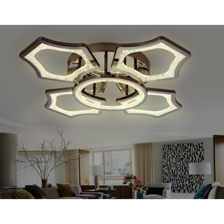 LED ceiling LED with Ambrella Light, Original, Fa576, 5XLED, 106 W, 7950LUM, 3000-6400K, Black Chromium color, transparent-1