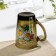 Glass mug "Bouquets", 300 ml, color mix