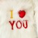 Soft toy "Bear" I love you, 60 cm, white color