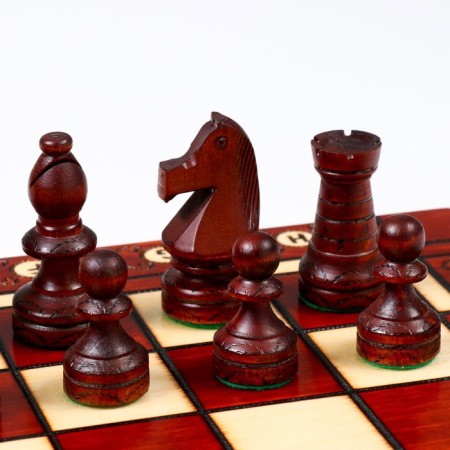 Chess Polish wooden large Madon "Ambassador", 54 x 54 cm, King H-12 cm-5