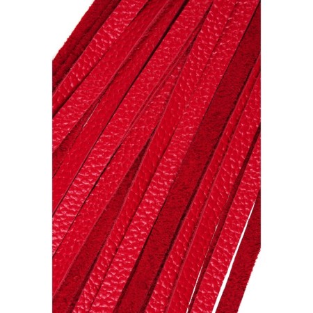 Pecado BDSM label, black handle, red whips, genuine leather-5