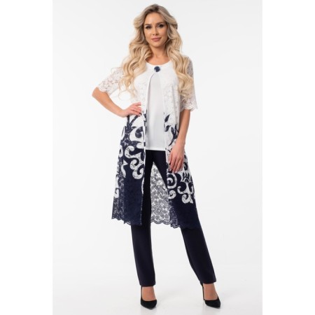 Women's tunic, size 42, white color-6