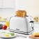 Toster KitFort KT-2036-6, 950 W, 8 modes of frying, 2 toasts, display, silver