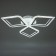 The chandelier is LED DIM. Losanga du 3 dir. , 72W white Ø71.5x7.5cm Ritter