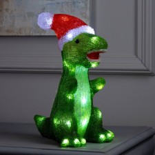 Фигура акрил. "Динозавр" 30 см, 40 LED, 220V, свечение белое