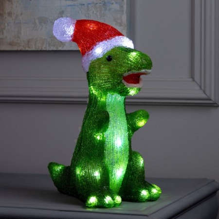 Figure Acryl. "Dinosaur" 30 cm, 40 led, 220v, white glow
