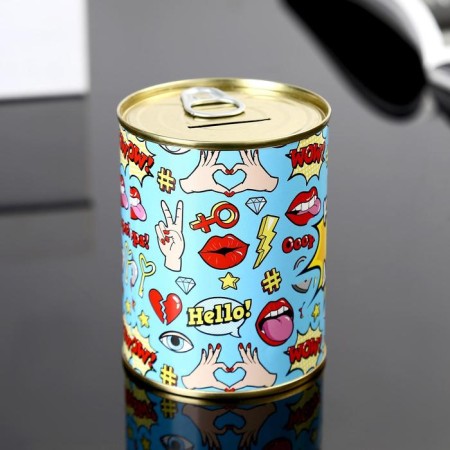 Pigger Bank Metal "Pigger Super-Owl" 7.3x9.5 cm-1