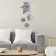 Walls Wall Interior, 3D "Maple Leaf", large, watch 25 x 28 cm