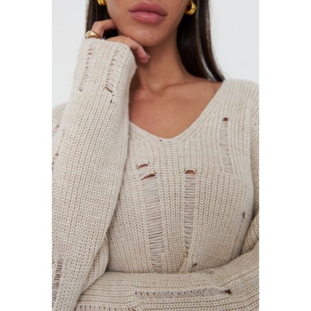 Pulover female Eliseeva Olesya, size L, beige color-2
