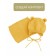 A cap on ties with pompons Children's Amarobaby Pure Love Pompony, with a lining, size 42-44 cm, yellow color