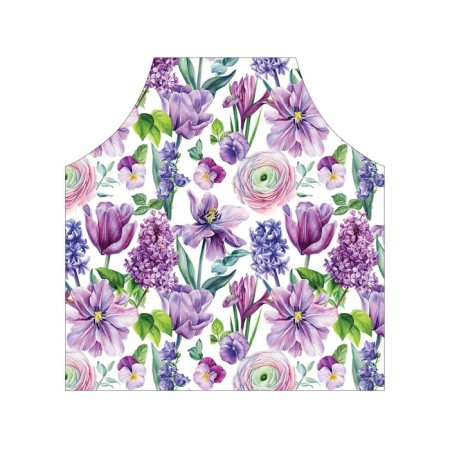 Apron of a kitchen with a photo print "Flower art", adjustable, size OS-2