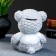 Piggy bank "Bear Plush" gray, 13x11x15cm