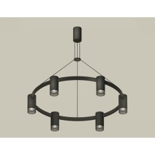 A set of suspended lamp with composite crystal Ambrella Light, Traditional Diy, XB902220120.3, Black Sand color, tinted
