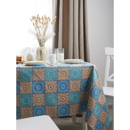 Guten Morgen Brunei tablecloth, mingle, size 140x150 cm, turquoise color-5