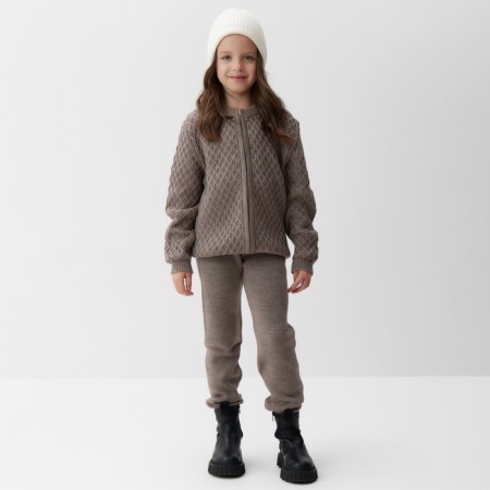 Children's jacket minaku, brown color, height 110 cm