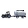 Radio -controlled “farmer” tractor with a tank, works from batteries, green color