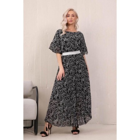 Women's dress, size 48, black color-1